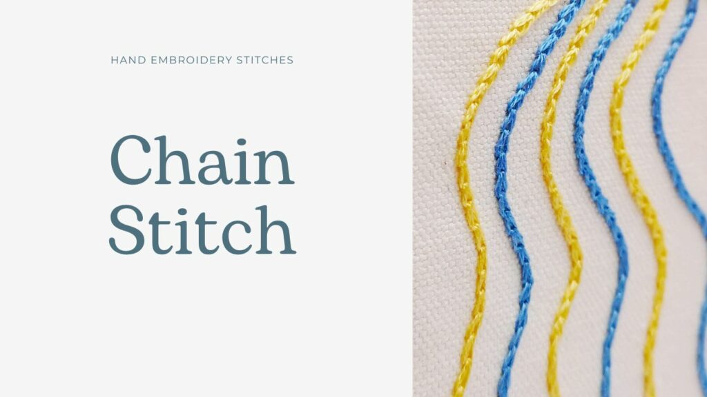 Kettenstich-Handstickerei-Tutorial