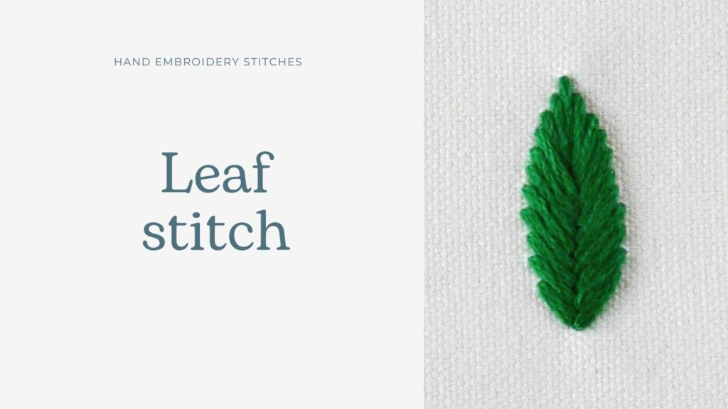 Blatt-Stickerei - Anleitung und Video-Lektion