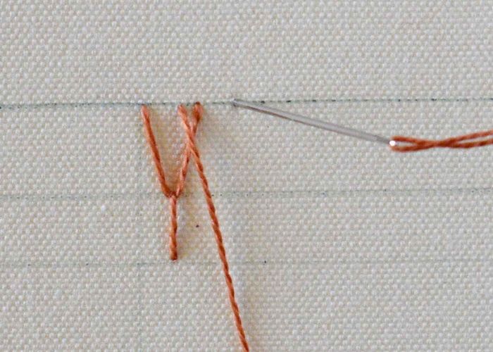 Geflochtener Fliegenstich Schritt 4