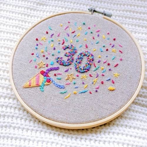 Festa di compleanno Popper modello di ricamo di TheGinghamFox su Etsy