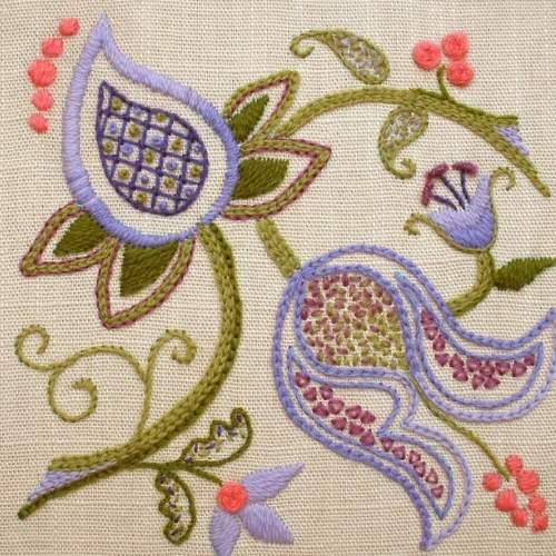 Crewel ricamo punto sampler modello pdf di ShirleyStitcher su Etsy