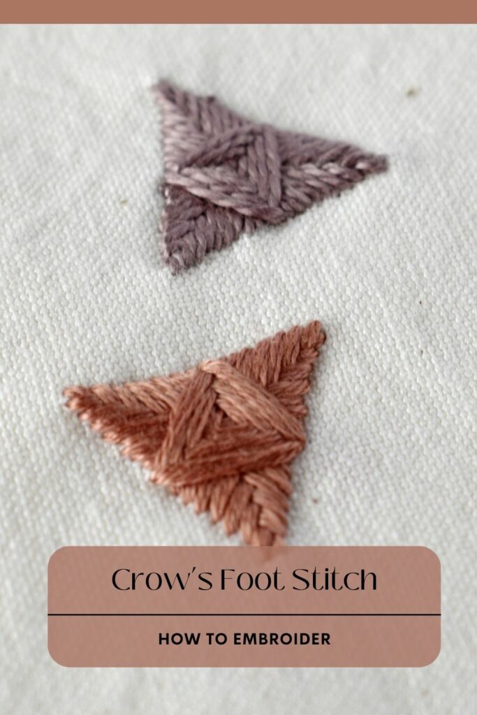 Master the Stunning Crow’s Foot Stitch PIN image